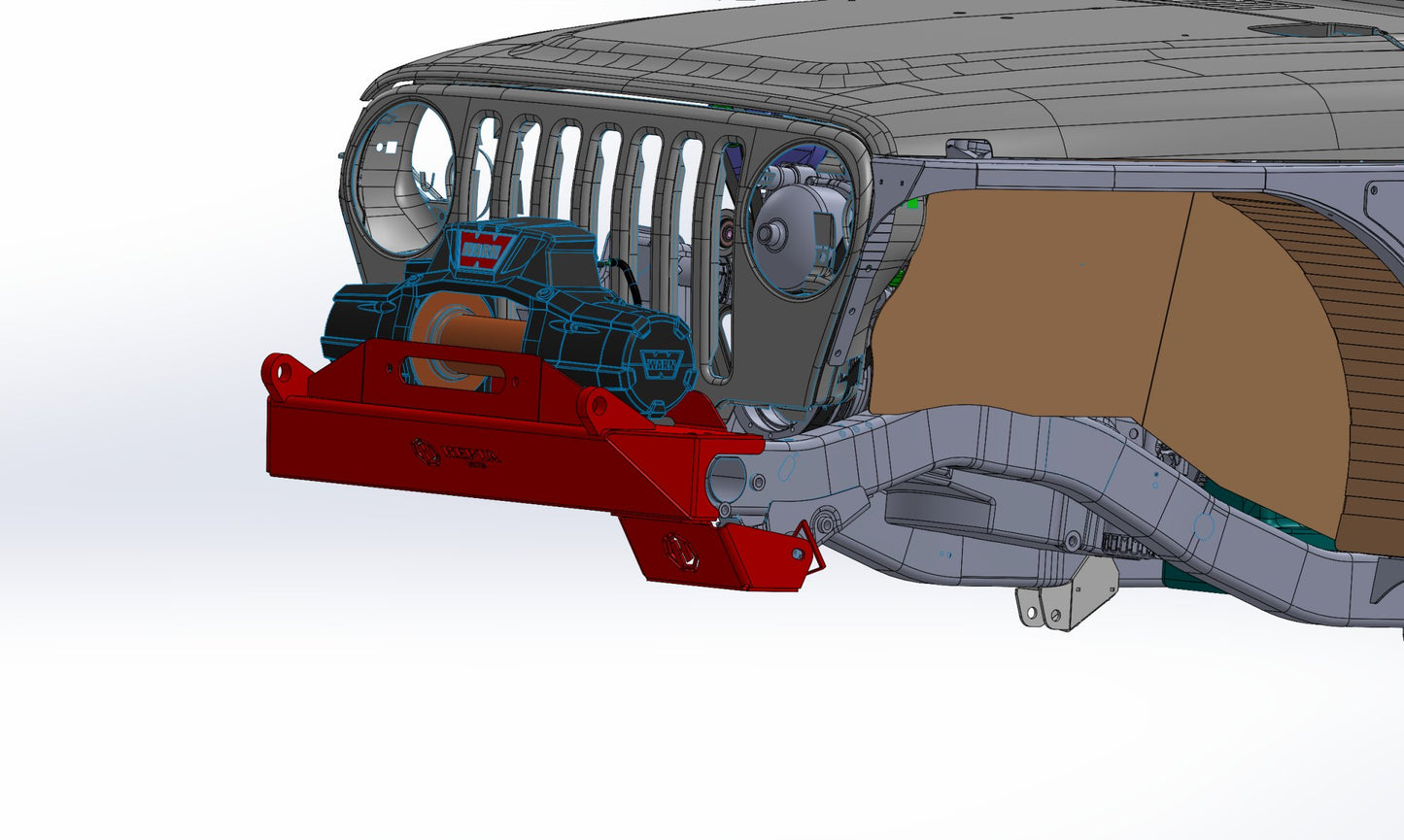 Jeep TJ/LJ Front Bumper - Hepta MFG