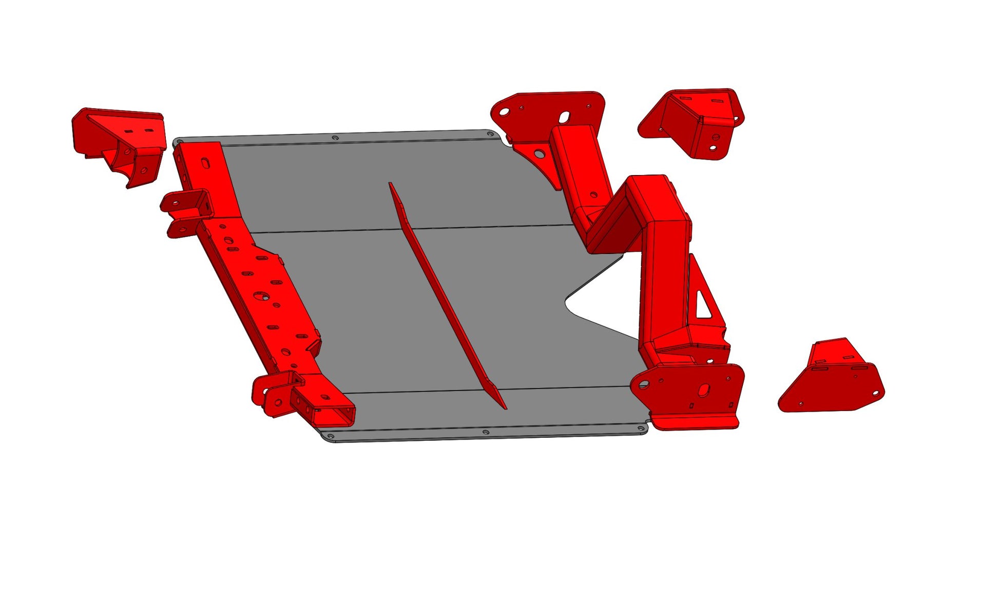 JK 2 door rear double triangulation with 3 link front suspension kit - Hepta MFG