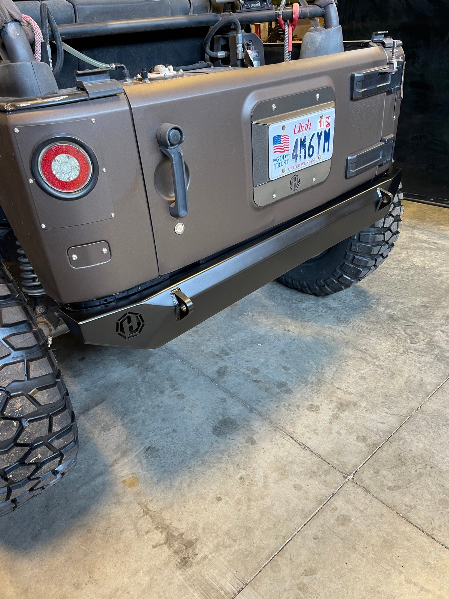 JK/JKU rear Crossmember delete bumper - Hepta MFG