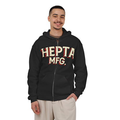 Hepta MFG. Vintage Logo Zip Hoodie - Hepta MFG