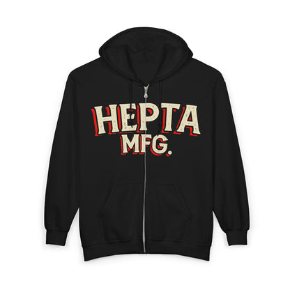 Hepta MFG. Vintage Logo Zip Hoodie - Hepta MFG