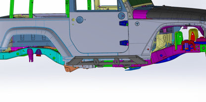 JK/JL 2 door sliders - Hepta MFG