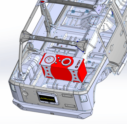 RCI Rock Crawler 15 gallon fuel cell mount - Hepta MFG