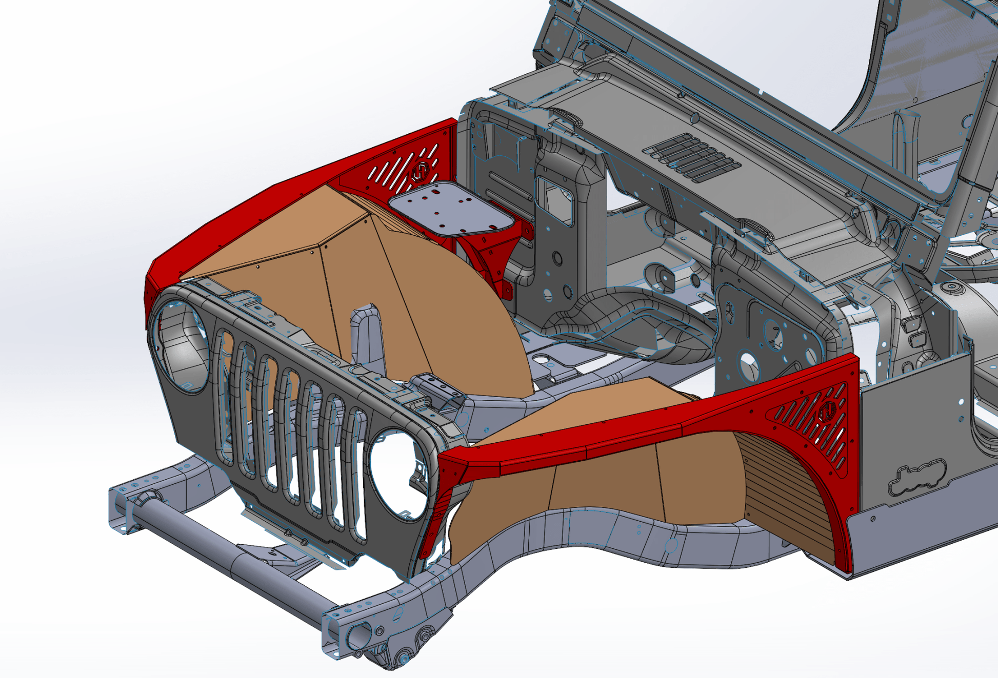TJ/LJ High Line Zero Flare Fender - Hepta MFG