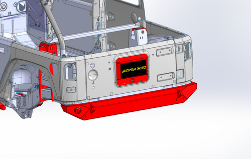 JK/JKU rear Crossmember delete bumper