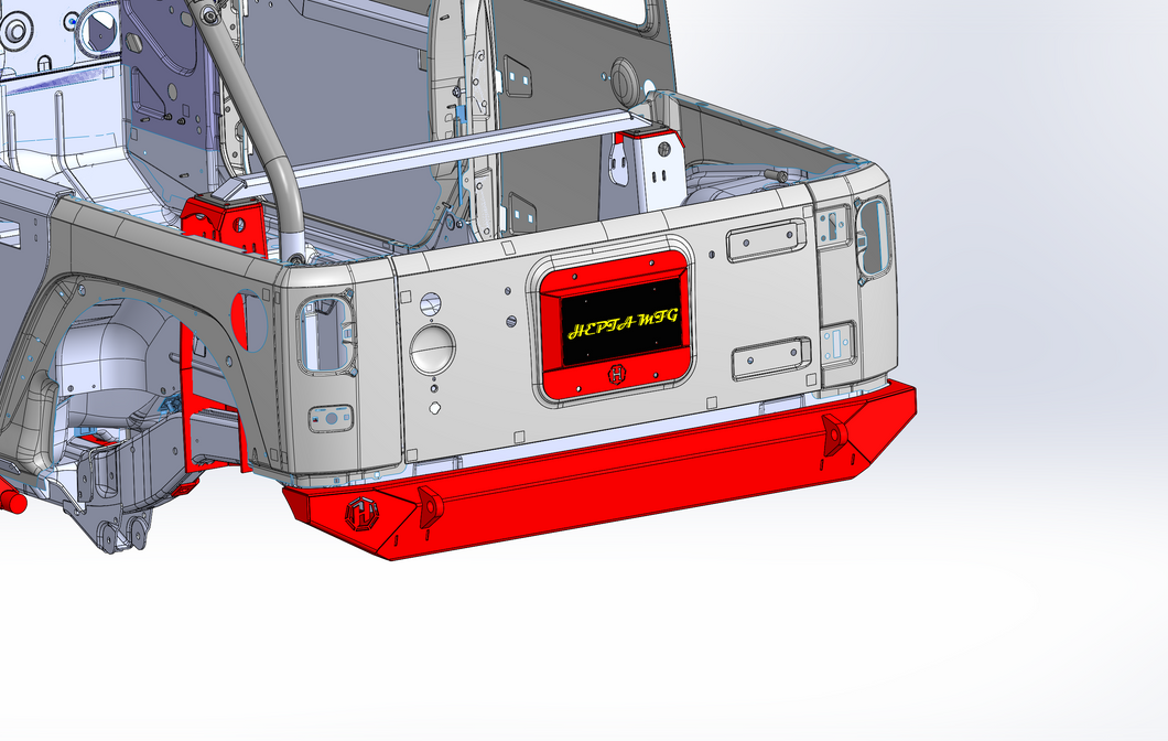 JK/JKU rear Crossmember delete bumper